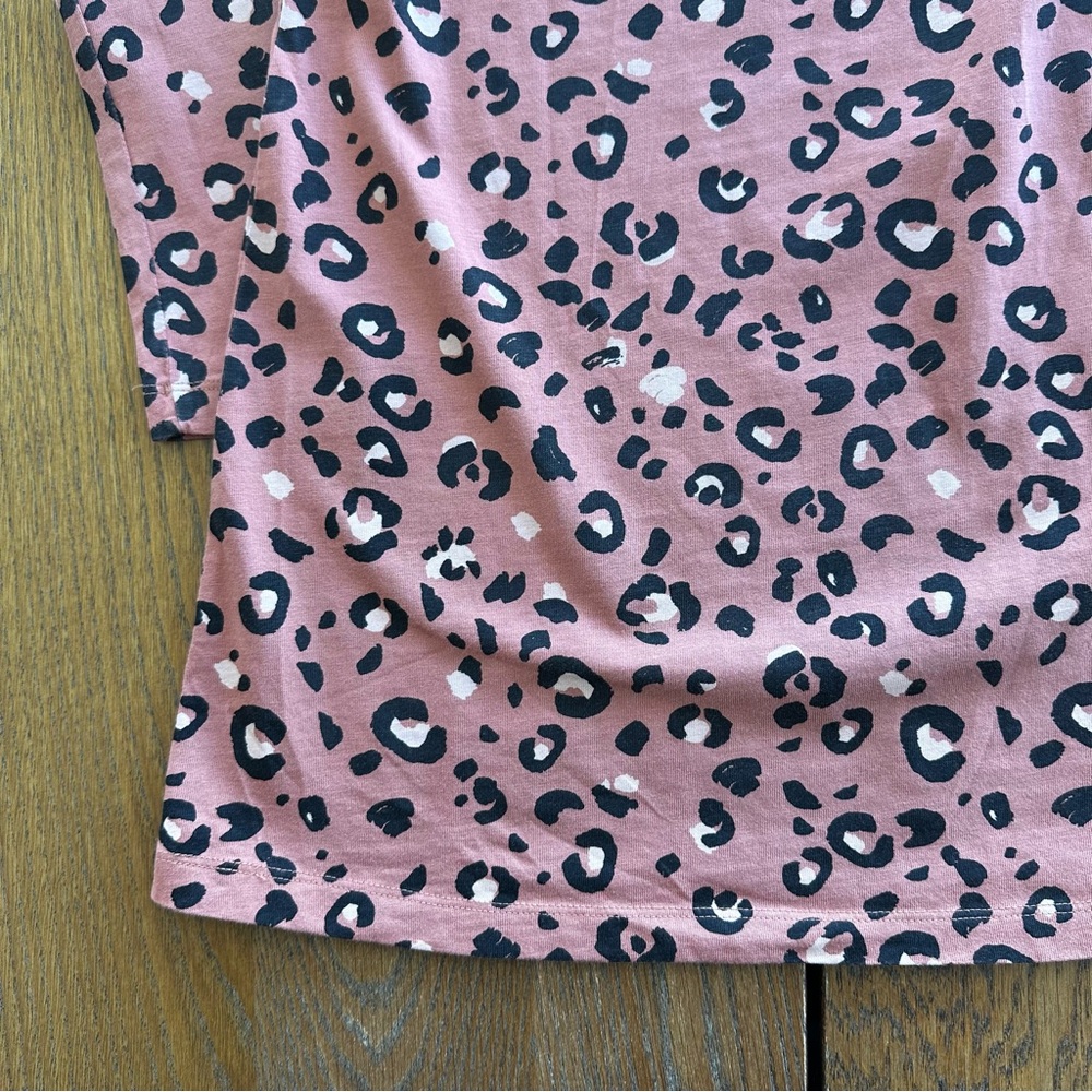 Hanna Andersson Animal Leopard Print Long Sleeve Cotton Dress Girls Size 8 - Picture 10 of 14